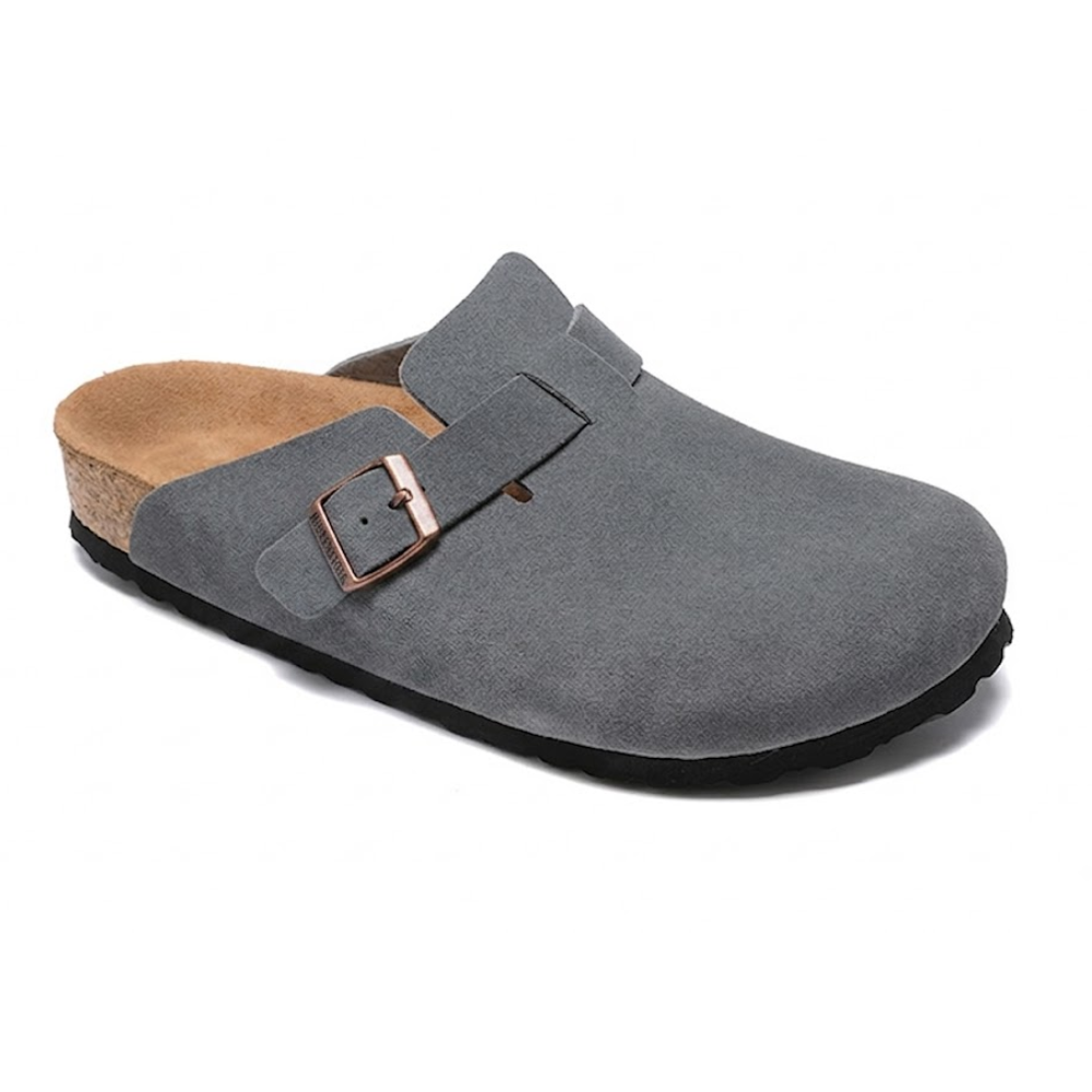 Birkenstock Boston Soft Footbed Suede Leather Clogs