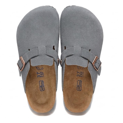 Birkenstock Boston Soft Footbed Suede Leather Clogs