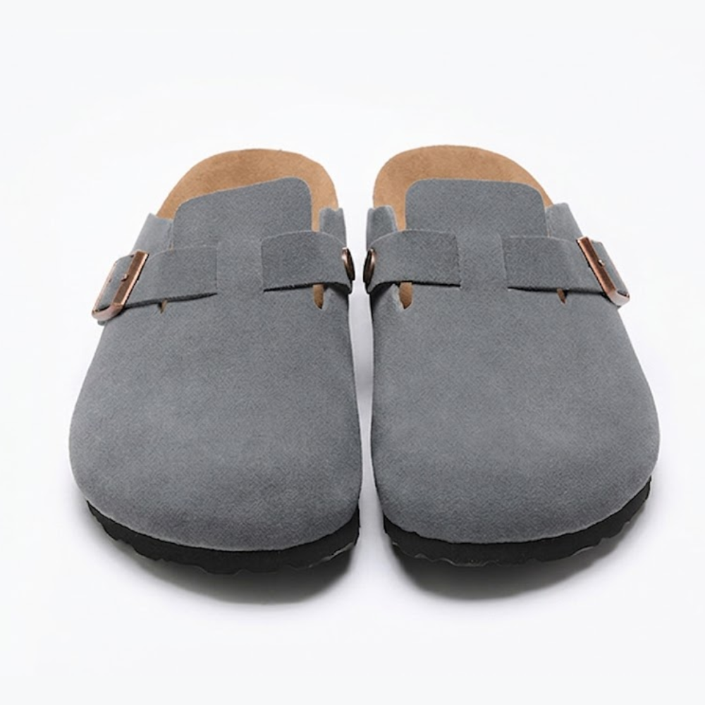 Birkenstock Boston Soft Footbed Suede Leather Clogs