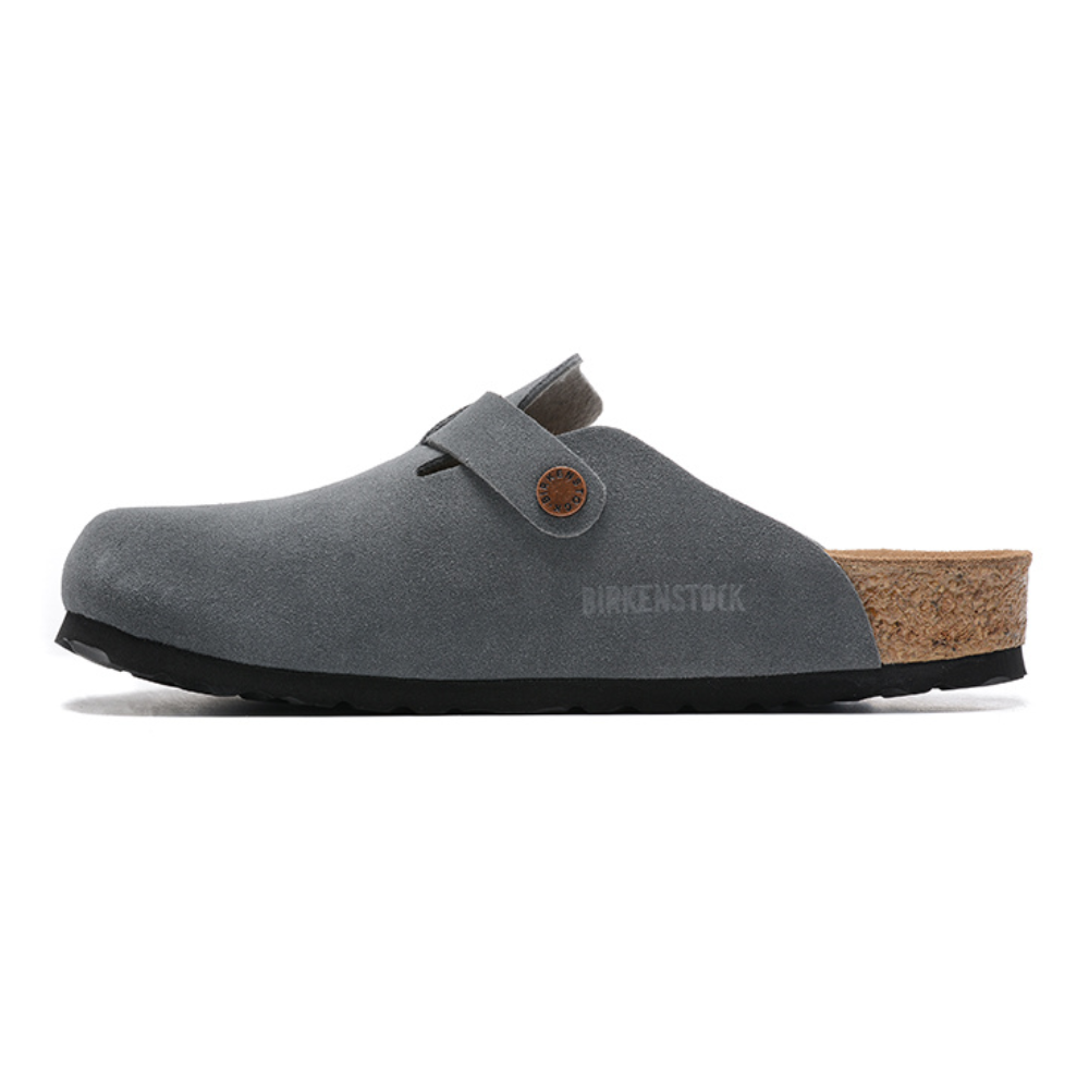 Birkenstock Boston Soft Footbed Suede Leather Clogs