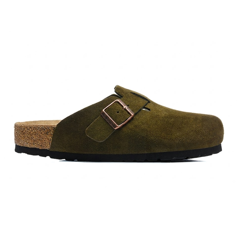Birkenstock Boston Suede Leather Clogs