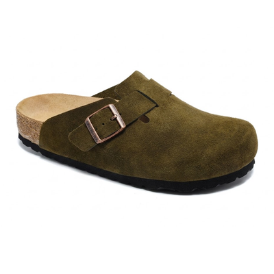 Birkenstock Boston Suede Leather Clogs