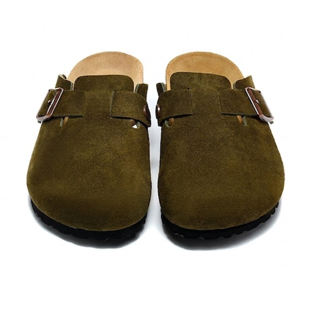 Birkenstock Boston Suede Leather Clogs