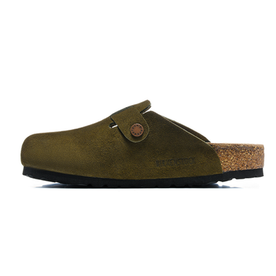 Birkenstock Boston Suede Leather Clogs