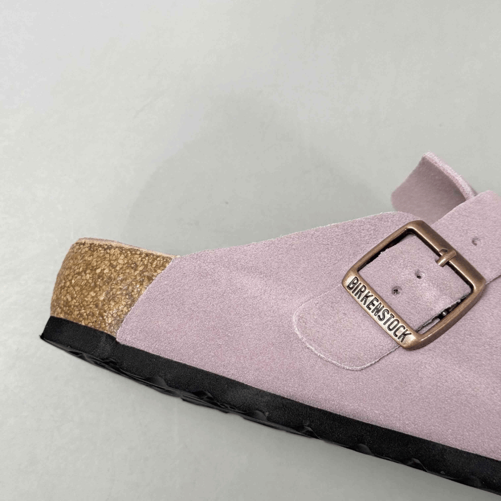 Birkenstock Tokio Unisex Suede Leather Clogs - Faded Purple