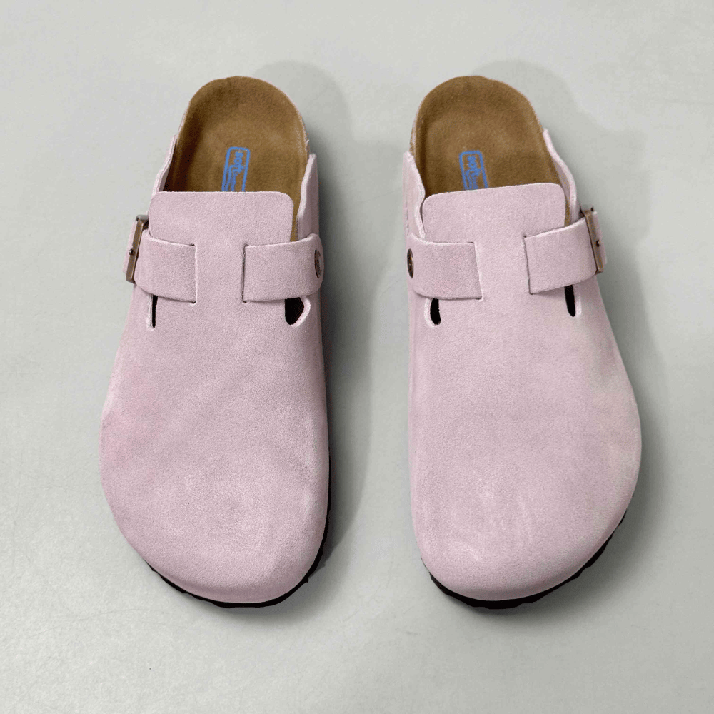 Birkenstock Tokio Unisex Suede Leather Clogs - Faded Purple