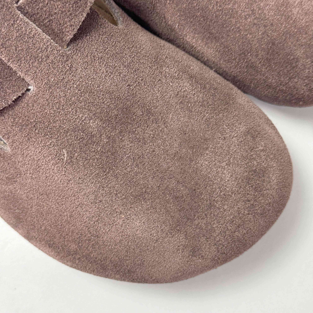 Birkenstock Tokio Brown Suede Closed-Toe Backstrap Clogs