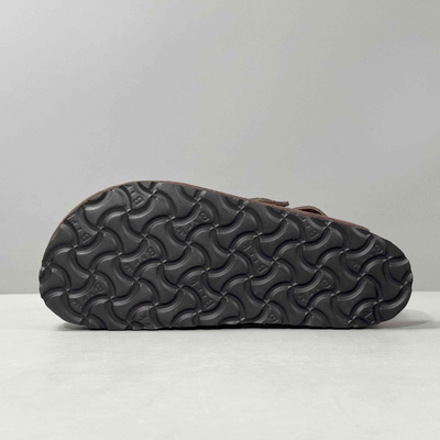 Birkenstock Tokio Brown Suede Closed-Toe Backstrap Clogs