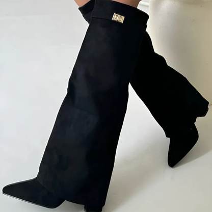 Block Heel Boots for Women | Elegant Fit with Buckle