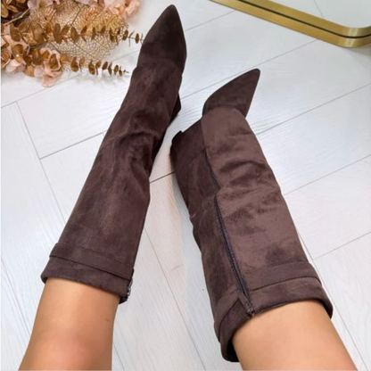 Block Heel Boots for Women | Elegant Fit with Buckle