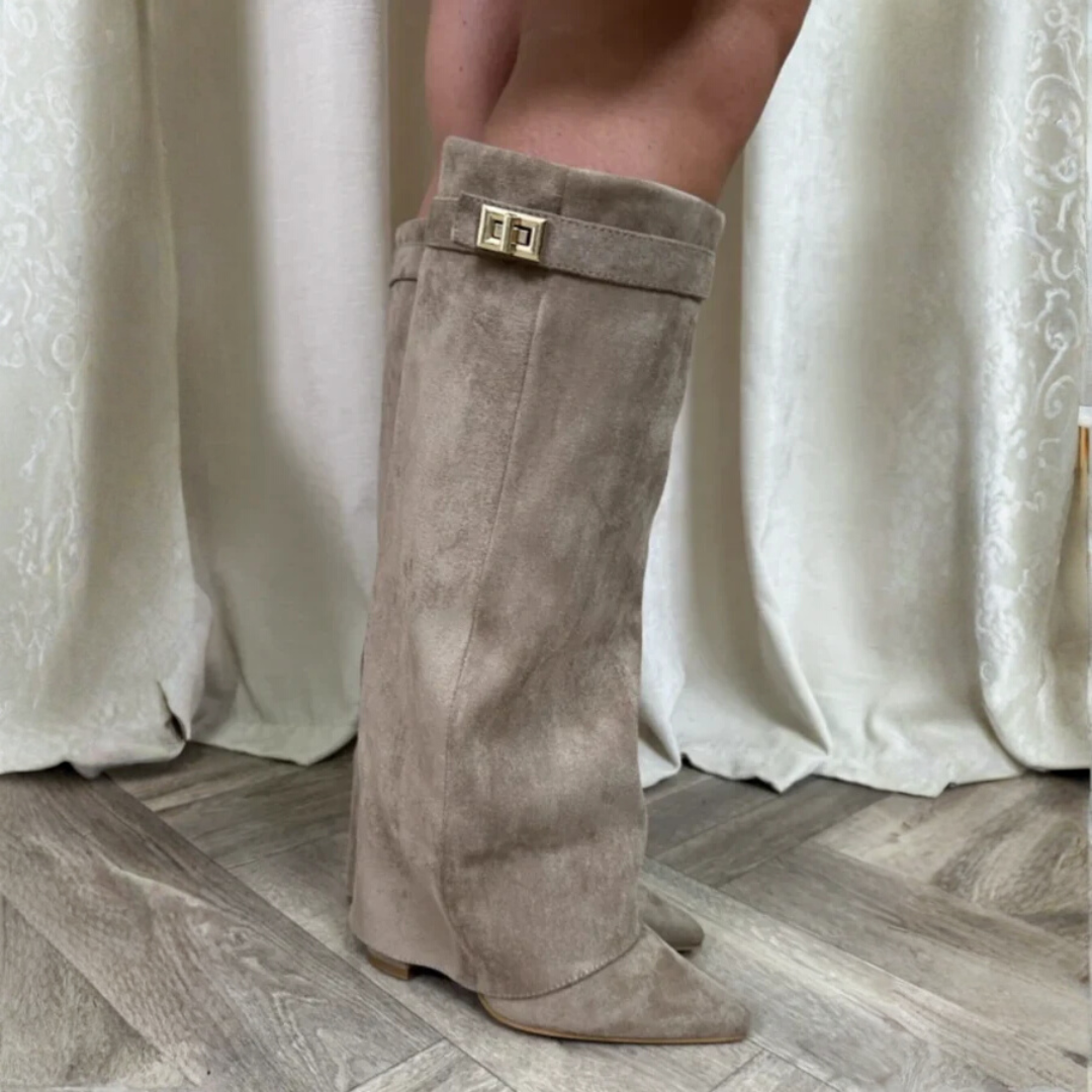 Block Heel Boots for Women | Elegant Fit with Buckle