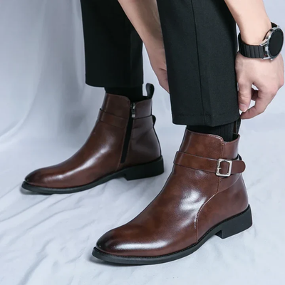 Men’s Chelsea Boots - Elastic Side Panels and Ankle Height Design