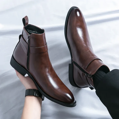 Men’s Chelsea Boots - Elastic Side Panels and Ankle Height Design
