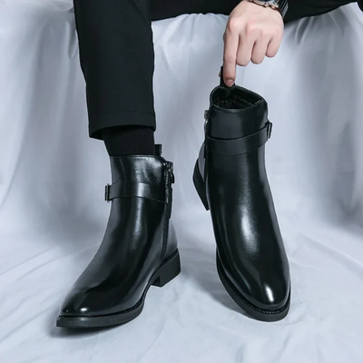 Men’s Chelsea Boots - Elastic Side Panels and Ankle Height Design