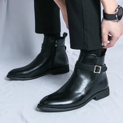 Men’s Chelsea Boots - Elastic Side Panels and Ankle Height Design