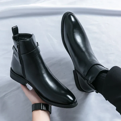 Men’s Chelsea Boots - Elastic Side Panels and Ankle Height Design