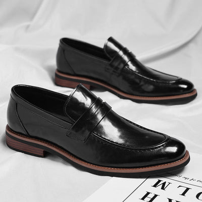 Men’s Penny Loafers Slip-On - Casual Formal Strap Loafers