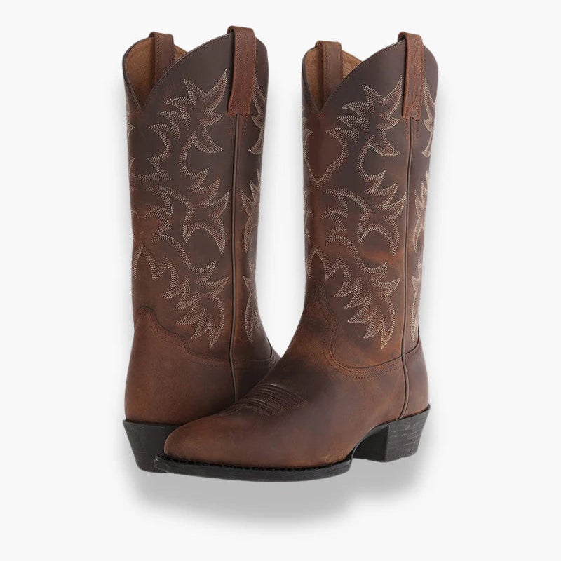 Western Style Cowboy Boots for Women | Embroidered Design