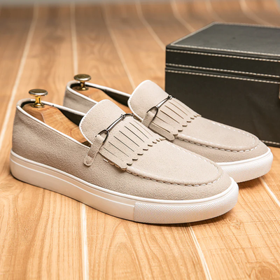 Men’s Tassel Loafers – Slip-On Fringe Casual Dress Shoes