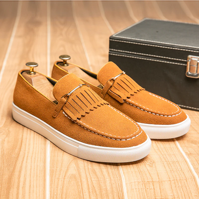 Men’s Tassel Loafers – Slip-On Fringe Casual Dress Shoes