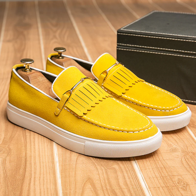 Men’s Tassel Loafers – Slip-On Fringe Casual Dress Shoes