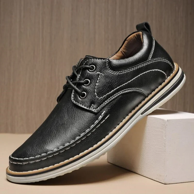 Men’s Lace-Up Dress Shoes – Moc Toe Formal Business Shoes