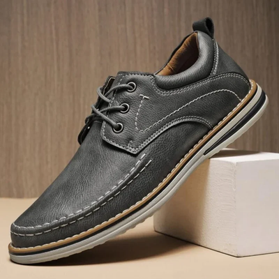Men’s Lace-Up Dress Shoes – Moc Toe Formal Business Shoes