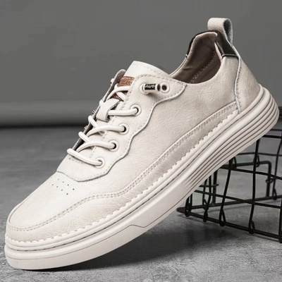 Men’s Low Top Sneakers - Lace-Up Design and Layered Sole