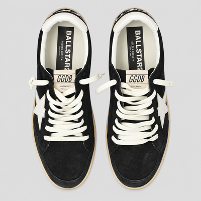 Golden Goose Men's Ball Star 2 Black White Star Low Top Sneakers