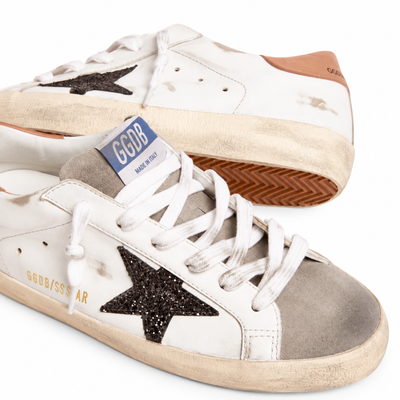 Golden Goose Super-Star Glitter Star Sneakers