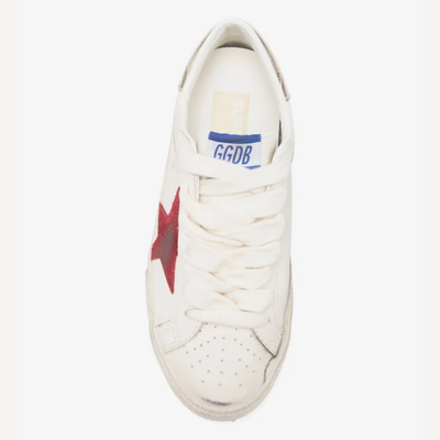 Golden Goose Super-Star Leather Sneakers with Star Detail