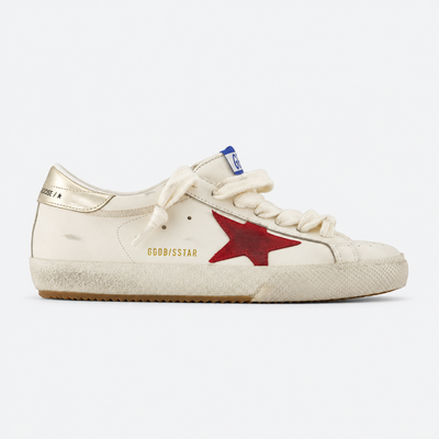 Golden Goose Super-Star White Red Star Low Top Sneakers