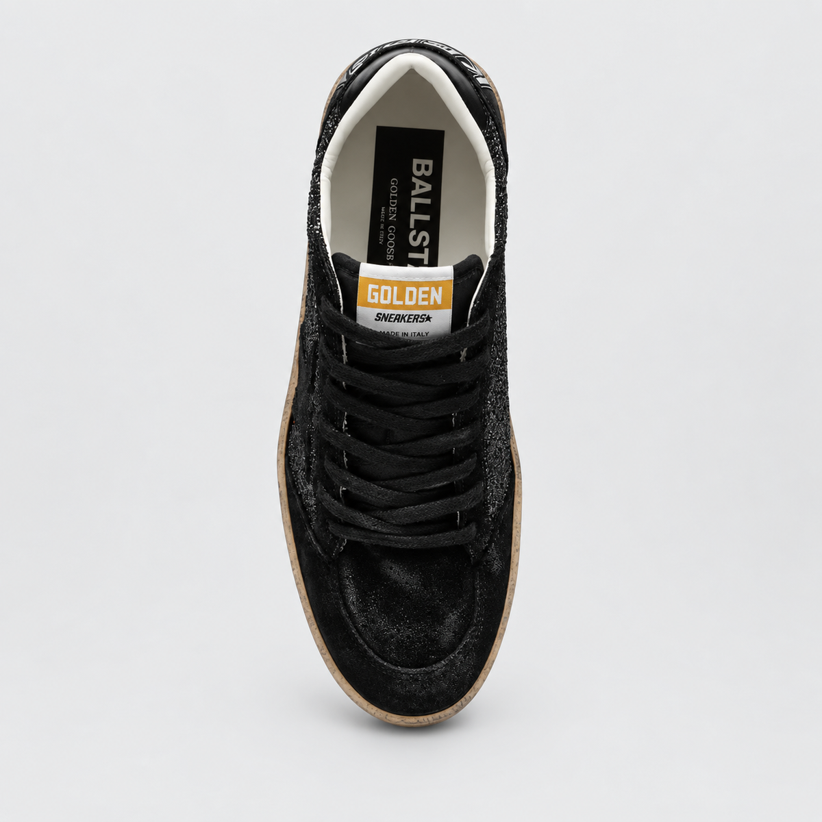 Golden Goose Women's Ball Star Black Glitter Low Top Sneakers