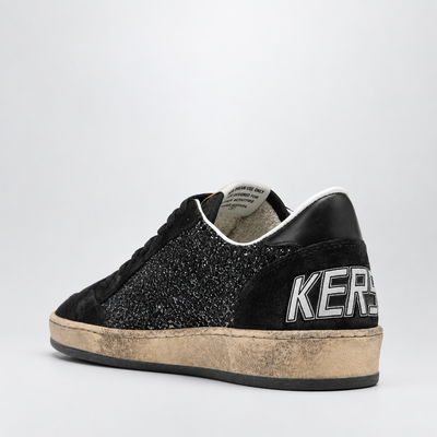 Golden Goose Women's Ball Star Black Glitter Low Top Sneakers