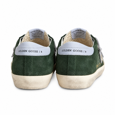 Golden Goose Women's Super-Star Green Suede Sneakers