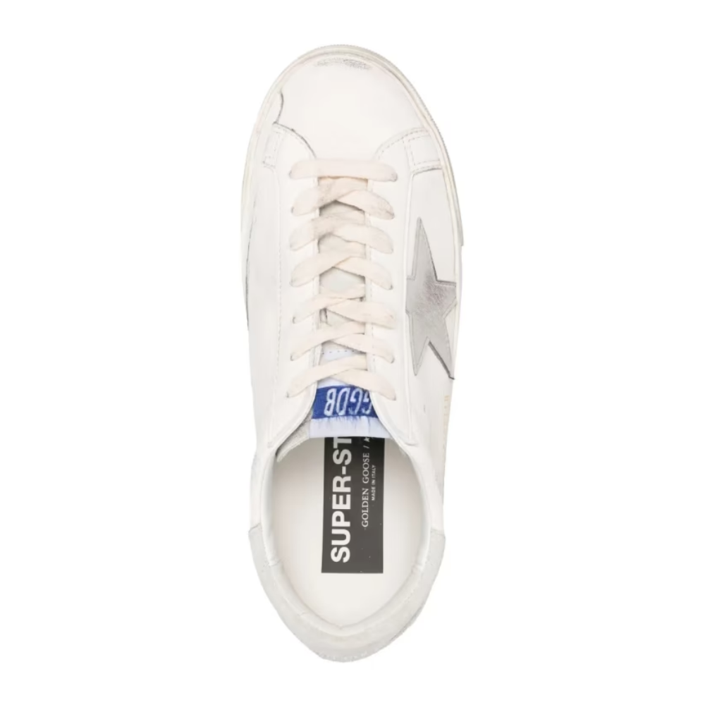 Golden Goose Women's Super-Star Nappa White Silver Star Sneakers