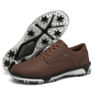 Men’s Golf Shoes - Spiked Cleat Outsole and Lace-Up Design