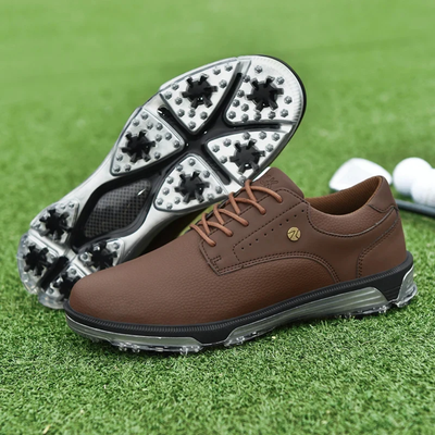 Men’s Golf Shoes - Spiked Cleat Outsole and Lace-Up Design