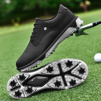Men’s Golf Shoes - Spiked Cleat Outsole and Lace-Up Design