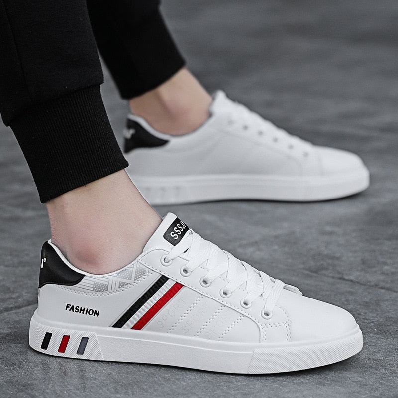 Low-Top Sneakers for Men | Side Stripe and Contrast Sole