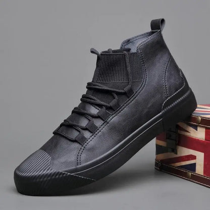 High-Top Sneakers for Men | Ribbed Sock Collar