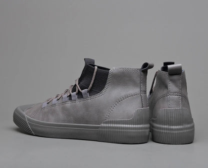 High-Top Sneakers for Men | Ribbed Sock Collar