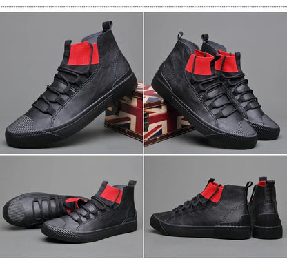 High-Top Sneakers for Men | Ribbed Sock Collar