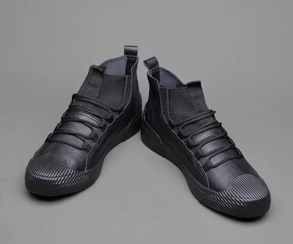 High-Top Sneakers for Men | Ribbed Sock Collar