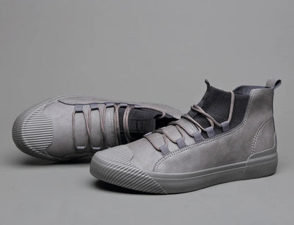 High-Top Sneakers for Men | Ribbed Sock Collar