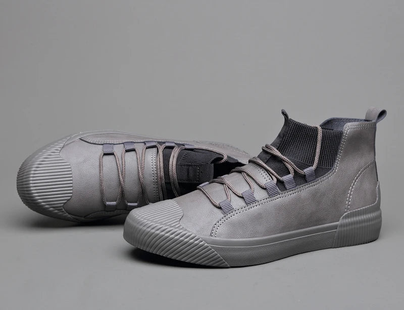 High-Top Sneakers for Men | Ribbed Sock Collar