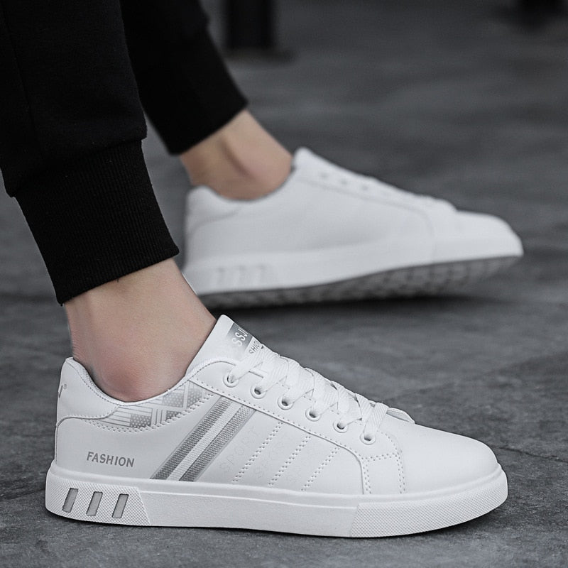 Low-Top Sneakers for Men | Side Stripe and Contrast Sole