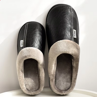 Indoor Cushion Slippers - Footbed Rubber Sole