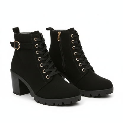Women’s Casual Block‑Heeled Boots
