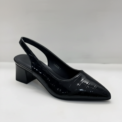 Women’s Croc-Textured Pointed Slingback Heel